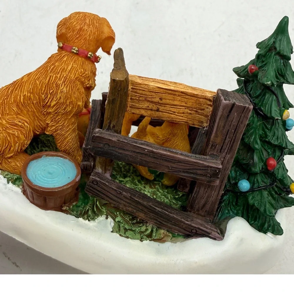 Department 56 Village Accessories Dog Puppies Cat Kittens Set of 2 north pole